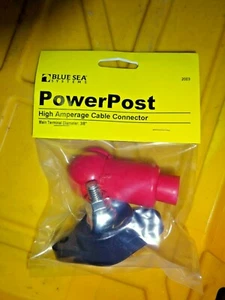 Conector de cable de poste de alimentación de alto amperaje Blue Sea Systems 2003. Batería Marina - Imagen 1 de 3