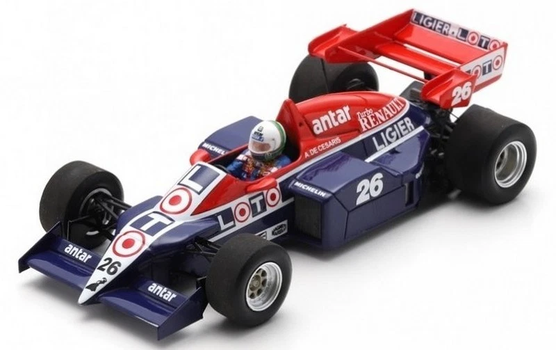 Ligier JS23B GP Europe 1984 Andrea De Cesaris 1:43 SPARK S7420 - Immagine 1 di 1