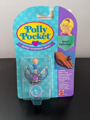 Polly Pocket 1993 Jewel Surprise Ring NEW ON CARD - Image 1 of 4