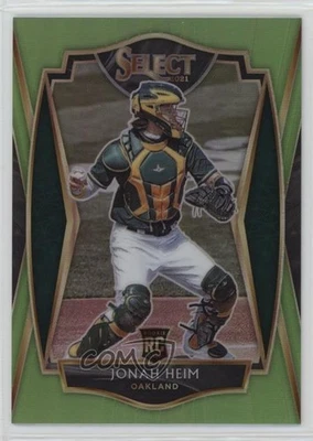 2021 Panini Select Premier Neon Green Prizm /99 Jonah Heim #134 Rookie RC - Image 1 of 2