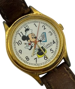 Rare Vintage Disney Lorus Minnie Mouse Nurse Watch New Battery 30mm - Picture 1 of 8