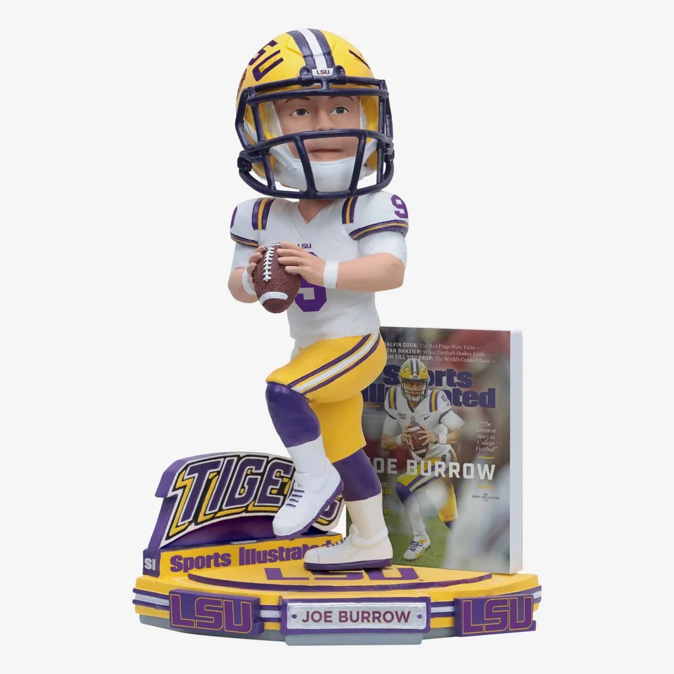 Joe Burrow LSU Tigers Sports Illustrated Cover Bobblehead NCAA College - Image 1 of 1