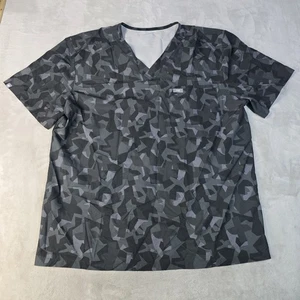 Blusa Médica Figs FreeX Catarina para Mujer XL Camuflada Manga Corta Cuello en V Enfermería - Imagen 1 de 6