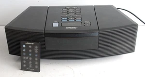 BOSE Wave Radio AM/FM Reproductor de CD Reloj Despertador Probado Funcionamiento AWRC-1G Negro con REMOTO - Imagen 1 de 17