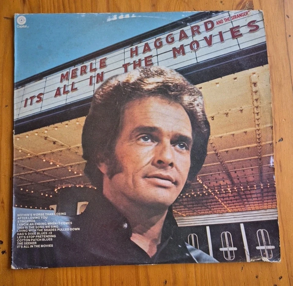 Merle Haggard and the Strangers - It's All In The Movies Vinyl Record - Image 1 of 4