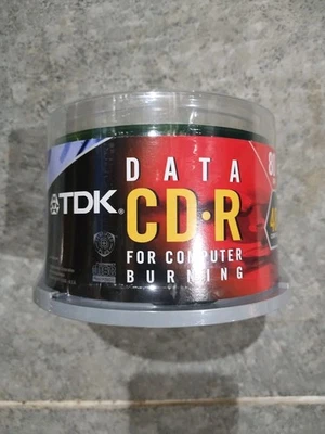 TDK CD-R 48X 50 Blank Media Disc 700MB 80 MIN OEM NIB - Image 1 of 2