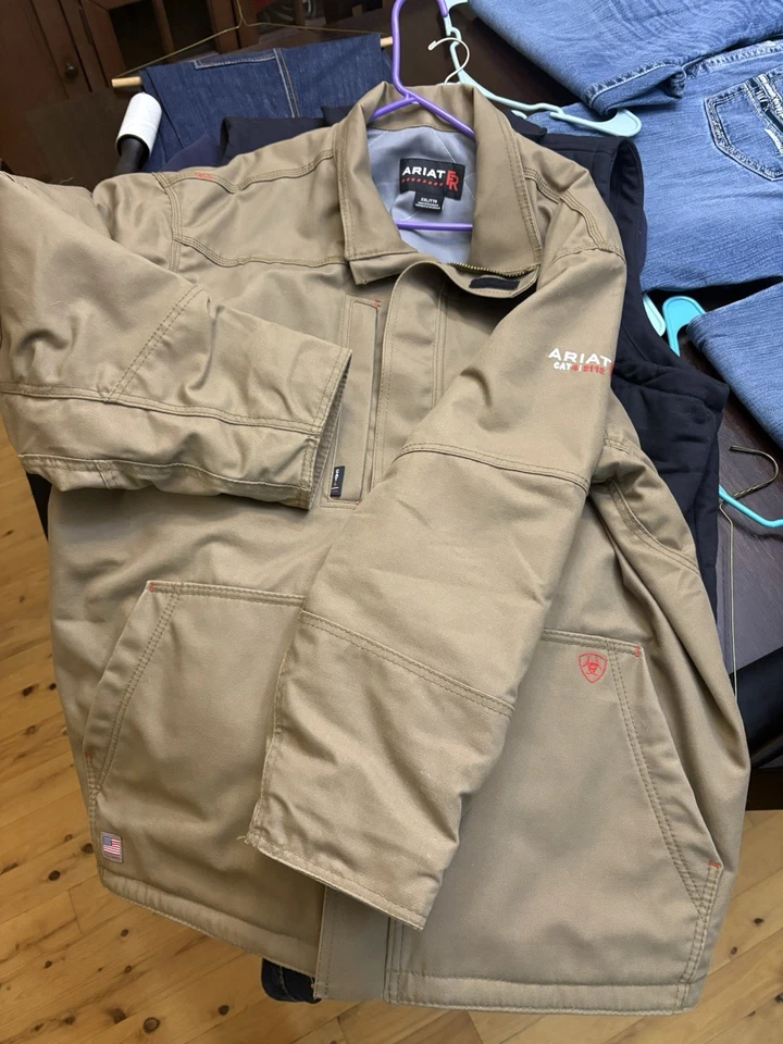 Chaqueta Ariat FR Para Hombre 2XL Marrón Resistente al Llama Cat 4 Peso Pesado 2112 Forrada Foto 1 de 1