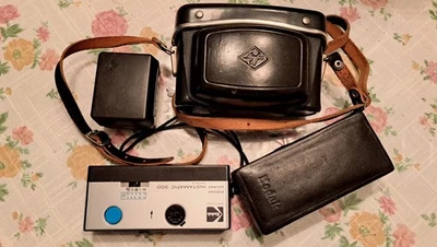 Agfa Isomat Rapid & Kodak Pocket Instamatic 300, Zubehör Schutzetuis dabei - Bild 1 von 4