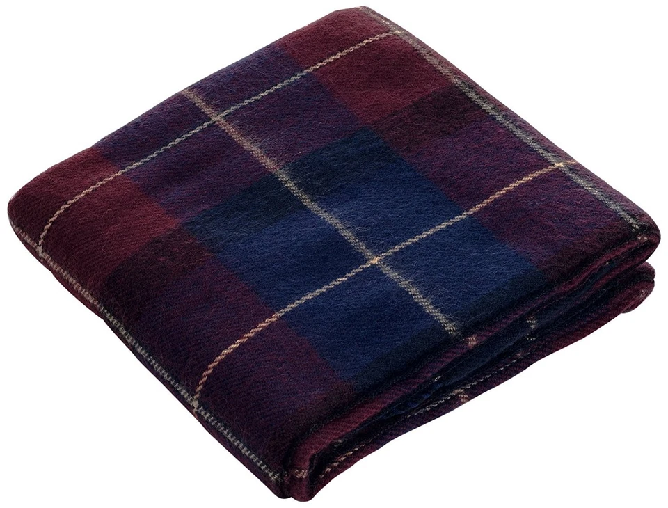 Lavish Home Throw Blanket Cashmere-like Blue/red 50 X 60 Plaid