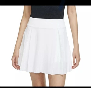 Nike Dri-FIT 17" Pleated Golf Skirt Skort Womens XS White DD0350-100 - Picture 1 of 4