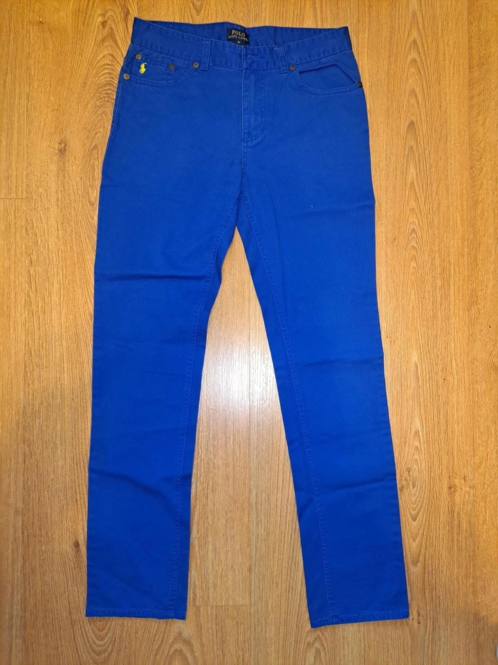 Pantalones de mezclilla Polo Ralph Lauren para mujer talla 16 azul 100 % algodón Foto 1 de 4