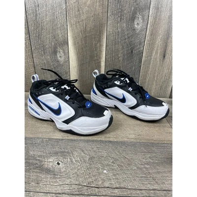 Nike Air Monarch IV 416355-002 Mens US 10 Trainer Shoes Black White Sneakers - Image 1 of 4