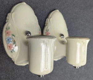 Pair PORCELIER Porcelain Sconces, MCM, Rewired, Restored, Very good condition! - Picture 1 of 11