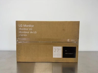 LG 27MP400 27'' FHD IPS 3-Side Borderless FreeSync Monitor - Black - Image 1 of 4