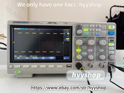 SIGLENT SDS1102X-C digital oscilloscope, 100MHz, 2-channel, 1 GSa/s /hyy/ - Image 1 of 4