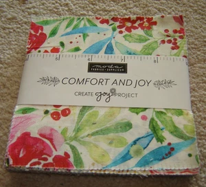 CHRISTMAS 5" MODA charm pack of 42 COMFORT AND JOY create joy project - Picture 1 of 4