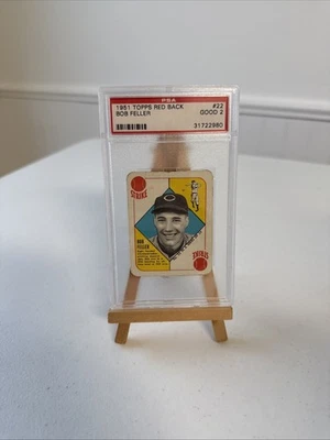 1951 Topps Red Back 22 Feller PSA 2 - Imagem 1 de 2