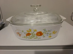 Cazuelas Corningware Naranja Flor Silvestre 2 litros con tapa A-2-B - Imagen 1 de 9