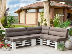 Cojín de jardín Cojín de paletas Cojín Cojín de asiento Cojín de asiento Cojín de banco SET Jardín - Imagen 1 de 14