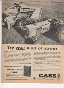 "Original 1964 Koffer Traktor Magazin Anzeige ""Try Your Kind of Power""" - Bild 1 von 1