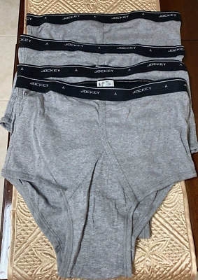 Lote de 4 - Calzoncillos Hombre Jockey Classic Colección Tiro Completo Gris Talla 40 Foto 1 de 3