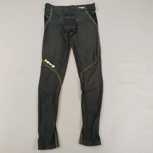 Skins Leggings Mens Size Large Black Fitted Compression A400 Activewear Pants - Picture 1 of 11