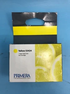 New Primera 53424 High-Yield Yellow Ink Cartridge for LX900 Color Label Printer - Picture 1 of 6