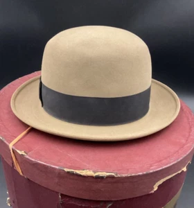 Vintage Derby / Bowler Phile Kronfeld New York Mens Hat with Box - Picture 1 of 16