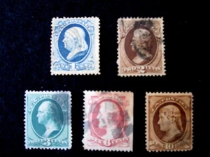 US - SCOTT# 145-148,150 - USED - CAT VAL $96.80 - Picture 1 of 2