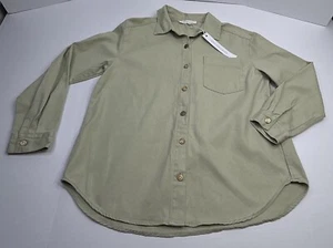 Jane + Delancey Women’s Medium Long Sleeve Button Up Shirt Sage Green NWT - Picture 1 of 9