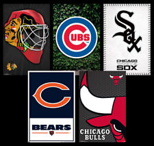 CHICAGO SPORTS 5 Poster Combo BEARS, BLACKHAWKS, CUBS, BULLS, WHITE SOX Posters