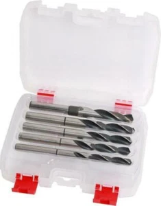 5pc HSS Blacksmiths Drill Bit Set 10mm 11mm 12mm 13mm 15mm With Reduced Shank - Picture 1 of 2