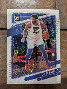 2021-22 Panini Donruss Optic White Sparkle Joel Embiid 76ers SSP #88