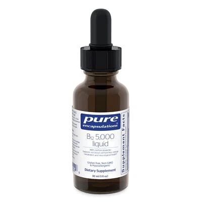 Pure Encapsulations B12 5000 Líquido - Vitamina B12 Suplemento de Metilcobalamina... Foto 1 de 4