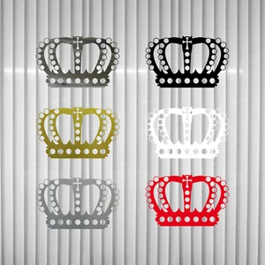 Beads Crown 4 11/16in Sticker Tattoo King Deco Foil Car Rear Möbel Window Door - Picture 1 of 26