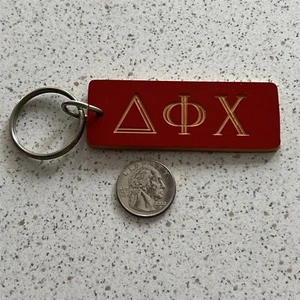 Delta Phi Chi Fraternity Plastic Keychain Key Ring #46637 - Picture 1 of 2