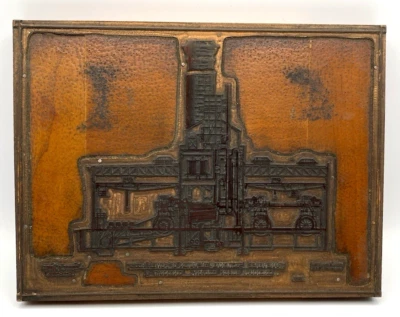 古董横截面电台 1897 年印刷压块 — 第 1/4 张图片