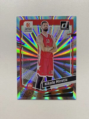 2023-24 Panini Donruss EuroLeague Nikola Mirotic Laser /149 155 Basketball Card - Image 1 of 2