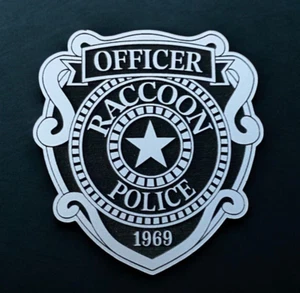 Raccoon City R.P.D. Sign, Fridge Magnet or Decal made from Laminated Acrylic. - Picture 1 of 7