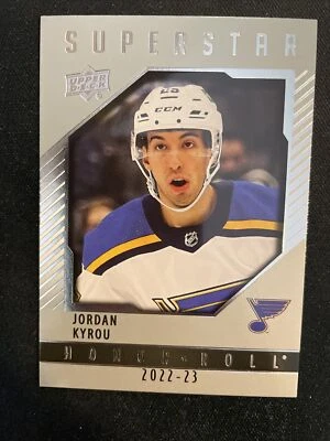 22-23 UD Series 1 Hockey Superstar Honor Roll HR-48 Jordan Kyrou - Image 1 of 2