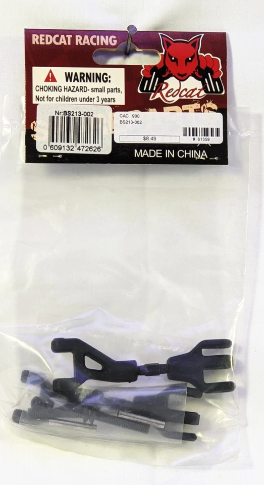 Redcat Racing BS213-002 Plastic Front/Rear Upper Suspension Arm Inner Hinge Pin - Image 1 of 1