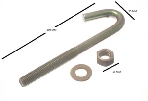 Ganci Bulloni M8 Da 100Mm E Dado E Rondella Yzp Confezione Da 100 - Foto 1 di 1