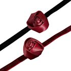 Rose Flower Collar Velvets Necklace Neck Chain Cloth Ribbon Choker