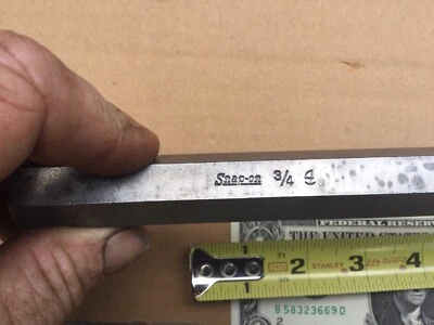 Snap On 3/4" Hex Allen Key Set Screw Wrench, 8” L X 2 3/4”,  “L”, 1954 Date, - Image 1 of 4