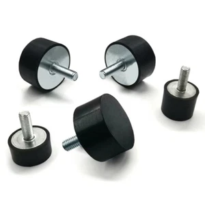 Rubber Shock Mounts, M6, 20/25mm Dia, Anti-Vibration Bobbin Isolators & Dampers - Picture 1 of 7