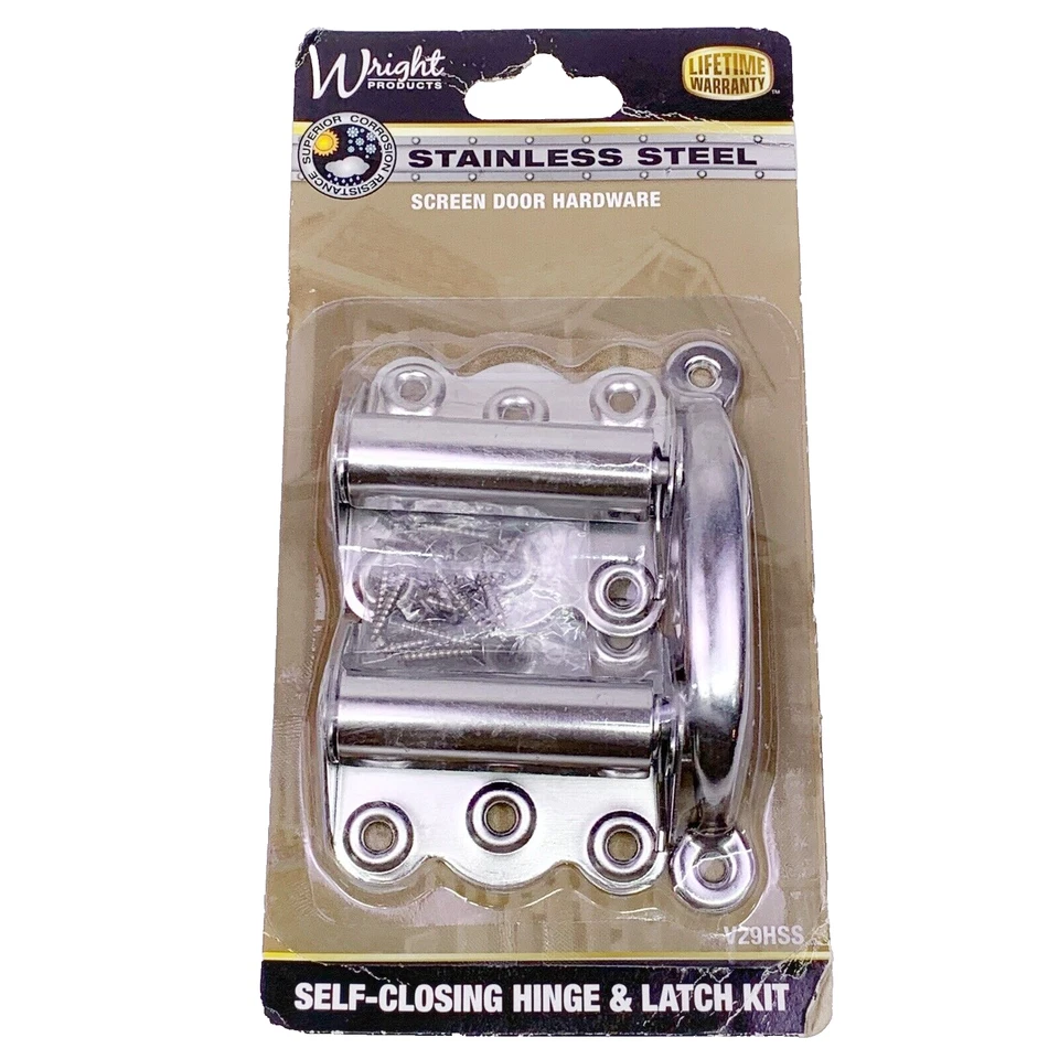 Wright Products Stainless Steel Self Closing Screen Door Hardware V29HSS
