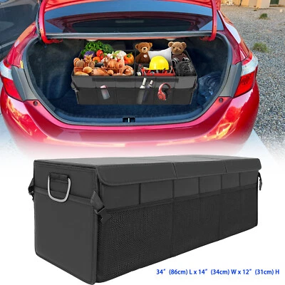 For Toyota Corolla Camry Car Trunk Organizer Foldable Cargo Storage Box Leather - Изображение 1 из 4
