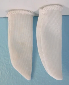 1980's Ken Doll White Tricot Socks - Picture 1 of 2