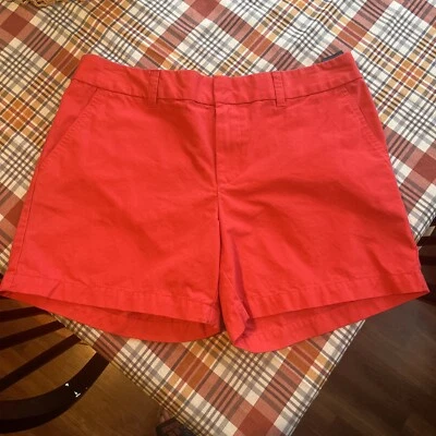 TOMMY HILFIGER PANTALÓN CORTO CASUAL CHINO CORAL TIRO MEDIO MUJER TALLA 10 USADO EN EXCELENTE ESTADO Foto 1 de 4