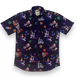 Camisa RSVLTS x Space Jam Para Hombre Talla L Estampado Completo Manga Corta Abotonada - Imagen 1 de 8
